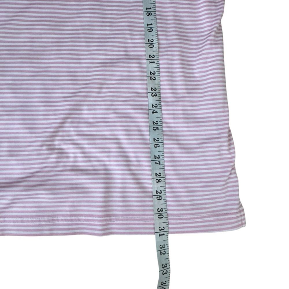 Pro Tour Golf Polo XXL Mens Pink Striped Short Sleeve Casual Active Resort - Picture 8 of 9